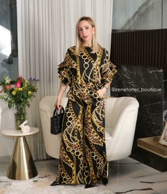 Conjunto print cadenas fondo negro