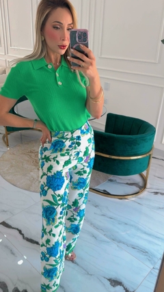 Pantalón estampado floral
