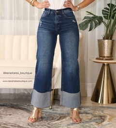 Pantalón vibrant con doblez
