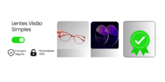 Banner da categoria Lentes visão simples