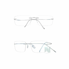 Armação de Óculos Para Grau Masculino Sem aro Quadrado Elegante - Óticas Ludier | Frete Grátis Para Todo o Brasil