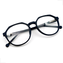 Armação Óculos Grau Redondo Tr90 Hexagonal Grande Vintage Retro Masculino - comprar online