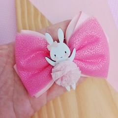 Laço Coelhinha Bailarina Rosa - comprar online