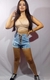 Shorts Jeans com Cordão Pimenta Doce