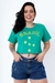 Cropped Brasil aplicação em Strass