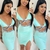 Conjunto Cropped com Saia Cirrê Pimenta Doce