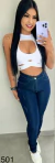 Calça Jeans Skinny Escura Pimenta Doce - comprar online