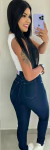 Calça Jeans Skinny Escura Pimenta Doce na internet