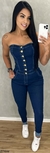 Macacão Jeans Longo Pimenta Doce - comprar online