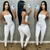 Macacão Jeans Branco Longo Pimenta Doce