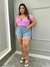 Shorts Jeans Plus Size com Bordado Pimenta Original - Amôdorah