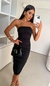 Vestido Kardashian Sem Alça Midi