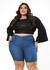 Bermuda Jeans Ciclista Plus Size
