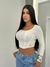 Cropped Manga Longa Caneladinho Pimenta Original - comprar online