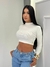 Cropped Manga Longa Caneladinho Pimenta Original - loja online