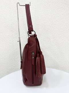 Bolsa Liz vinho em couro na internet