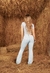 Calça Feminina Flare Bordada Minuty - 221087 - comprar online