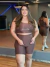 STAR MODAS - CONJUNTO CANELADO BERMUDA E TOP MARROM