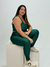 PLUS SIZE - CONJUNTO POLIAMIDA CANELADO VERDE ESMERALDA - comprar online