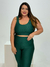 PLUS SIZE - CONJUNTO POLIAMIDA CANELADO VERDE ESMERALDA