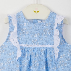 Vestido Broderie Margarita Celeste en internet