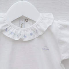 Remera M/CORTAS Cuello Volado BIANCA lavanda en internet
