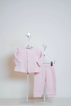 Tapadito 3 Botones Tejido Rosa - comprar online