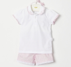 Remera M/Cortas Margarita Rosa - comprar online