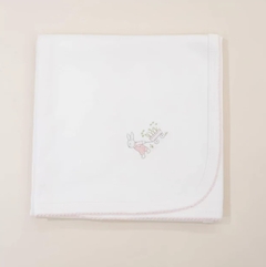 Manta Conejo Fleur Rosa