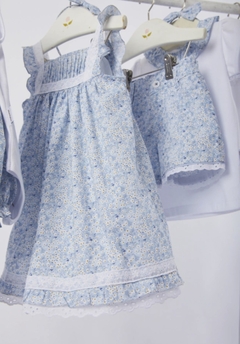 Vestido Entredos Liberty Celeste en internet