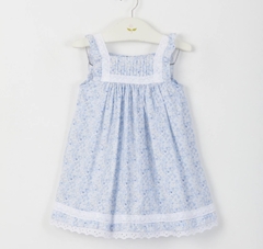 Vestido Entredos Liberty Celeste