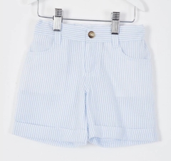 Bermuda Cloque Celeste - comprar online