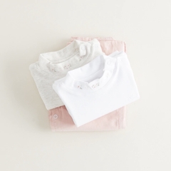 Body Media Polera M/L Flor Rosa