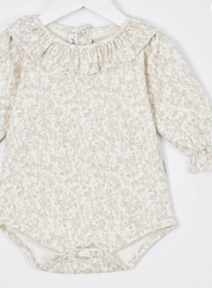 Body Cuello Volado M/L Estampado Rosa - comprar online