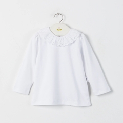 Remera M/Larga Cuello Volado Broderie - ALBA MIA