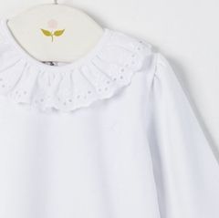 Remera M/Larga Cuello Volado Broderie en internet
