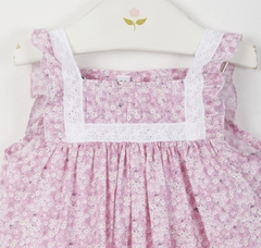 Vestido Entredos Liberty Rosa - comprar online