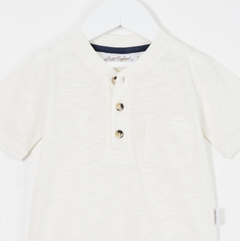 Remera Cuello Mao Flame Natural - ALBA MIA