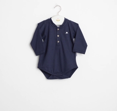 BODY M/LARGA CUELLO MAO AZUL
