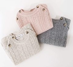 Sweater Berlin Lana Gris - ALBA MIA
