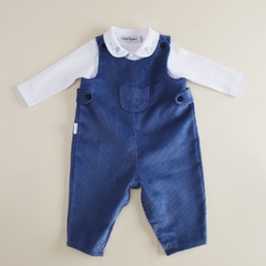 Jardinero Trabita Corderoy Azul Aero - comprar online