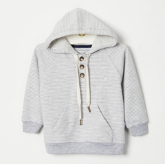 Buzo Rayado Gris