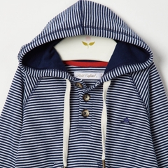 Buzo Rayado Azul y Gris - comprar online