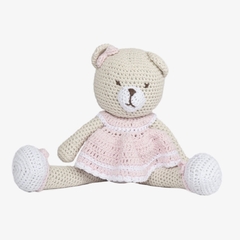 Muñeca Osa Tejida Grande Rosa