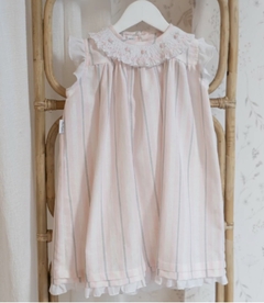 Vestido Cuello Smock Lino Rosina en internet