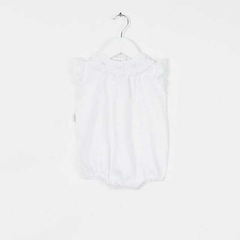 Bombachudo Cuello Smock Lino - ALBA MIA
