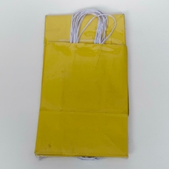 10 Sacola Kraft Colorida Média com Alça 18x9x24 Presente Loja Embalagem - loja online