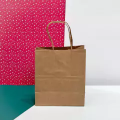 Sacola Kraft Pequena 14x08x16 Acessório Loja Presente - comprar online