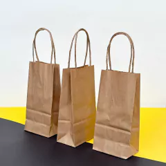 Mini Sacola Kraft 8x5x16 Cosméticos Presentes Loja - comprar online