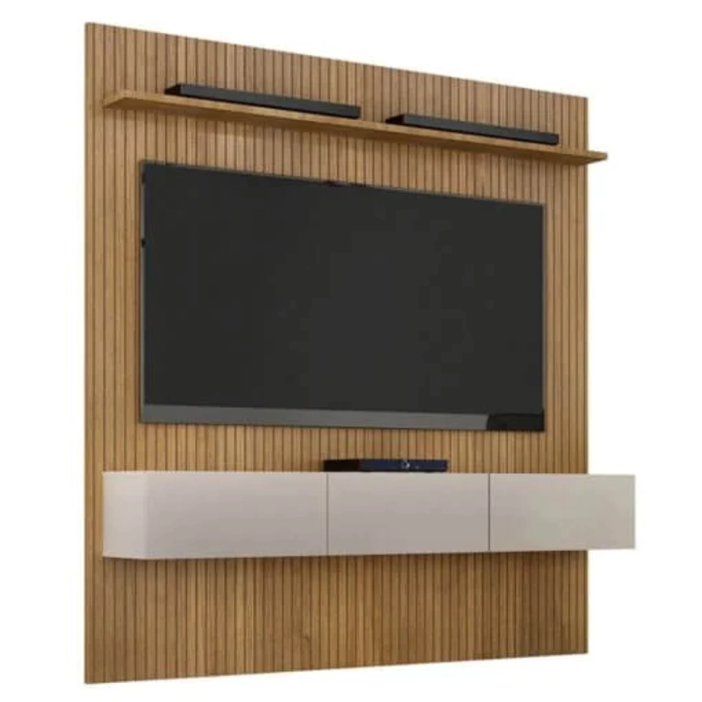 Home Suspenso Curitiba Cinamomo Off White 2,24 Para tvs até 75' - Valdemóveis
